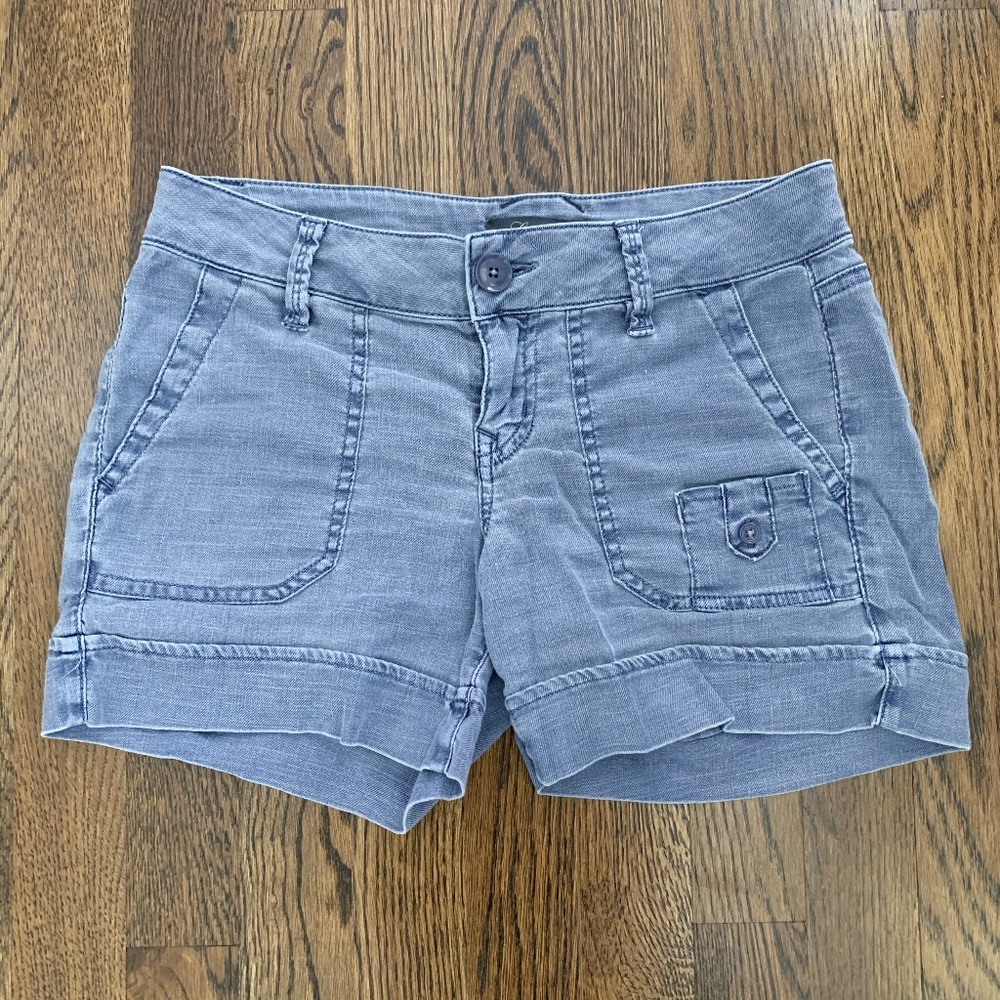 Anthropologie Level 99 Linen Blend Shorts